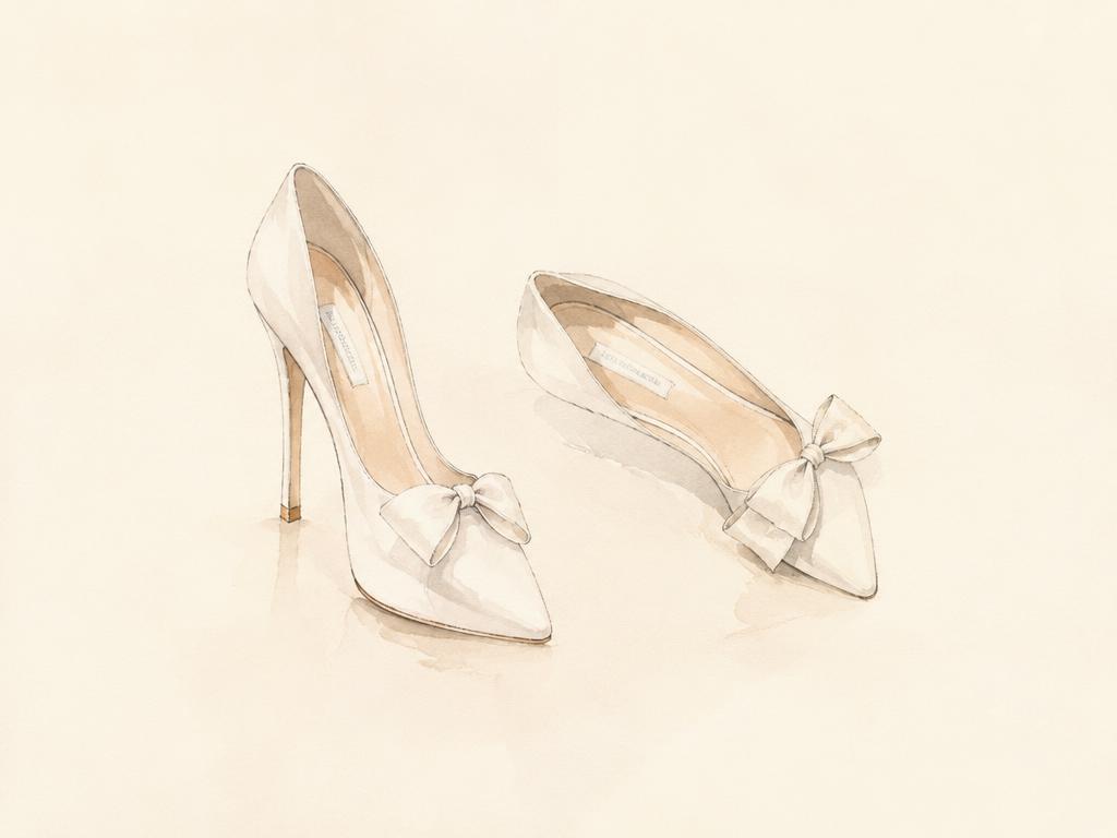 Bridal Shoes look illustration