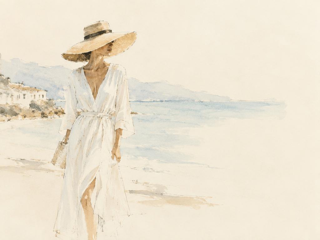 Honeymoon look illustration